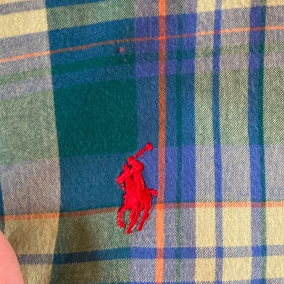 POLO: Men’s Ralph Lauren green blue plaid pajama lounge shorts size L - Picture 3 of 6